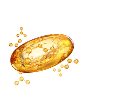 yellow capsule vitamin