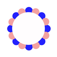 お花　フレーム　鏡