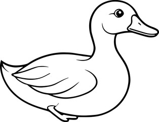 vector illustration of a duck