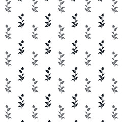 Vector Geometric Leaf Seamless Pattern. Abstract leaves texture for  Wallpaper, backdrop, fabric, textile, clothes print, card, wrapping paper or package design.