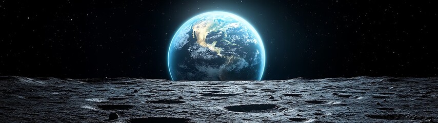 Earth seen from the moon (2)