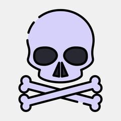 Icon danger. Packaging symbol elements. Icons in filled line style. Good for prints, posters, logo, product packaging, sign, expedition, etc.