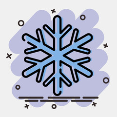 Icon frost resistance. Packaging symbol elements. Icons in comic style. Good for prints, posters, logo, product packaging, sign, expedition, etc.
