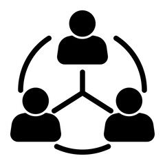 Network Icon Solid Style for Startup Business Pack Icon Themes