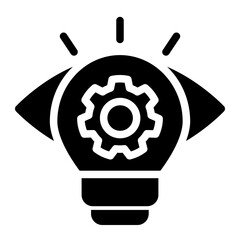 Vision Icon Solid Style for Startup Business Pack Icon Themes