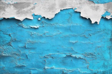 Obraz premium Abstract blue textured wall art grunge background torn paper urban street posters minimalist design