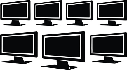 vector computer monitor