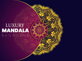 Luxury Mandala Background Design Template