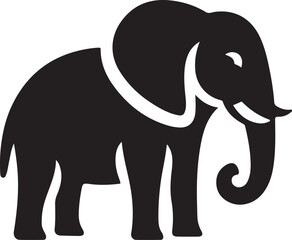 elephant silhouette vector