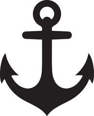 anchor silhouette vector