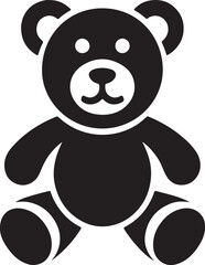 teddy bear silhouette vector