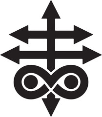 Leviathan Cross Silhouette Vector