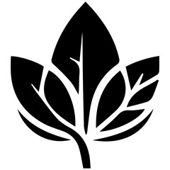 Enchanting silhouette patterns in lush verdant leaf art