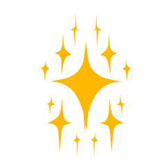 Bright golden sparkles radiating in a dark background, creating a magical and enchanting atmosphere