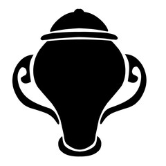 Silhouette of a person practicing yoga at sunrise on a serene beach with gentle waves