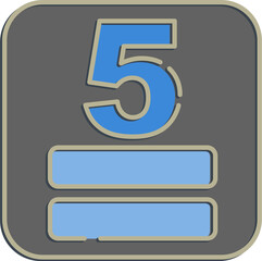 Icon max stack. Packaging symbol elements. Icons in embossed style. Good for prints, posters, logo, product packaging, sign, expedition, etc.