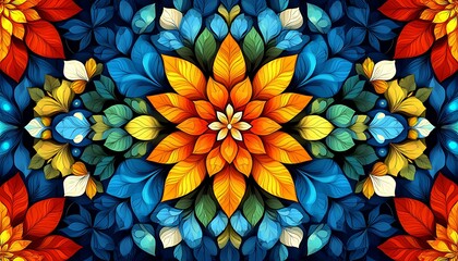 Floral Pattern Design, Abstract Art