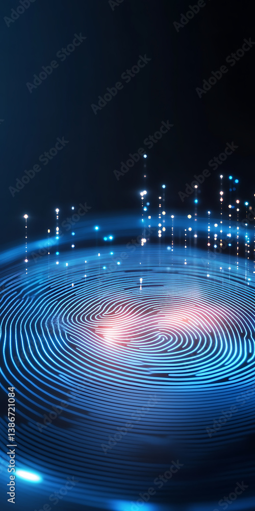 Poster digital transformation of data visualization virtual space infographic design abstract environment a