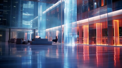 Futuristic City Hall Interior