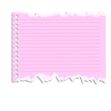 Naklejki pink note paper on a white background