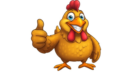 Cartoon Chicken Thumbs Up