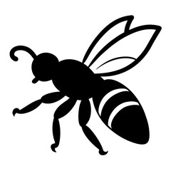 vector illustration of a bee