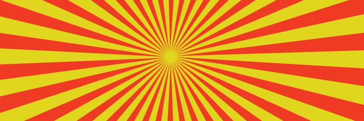 Vintage pop art yellow background. 