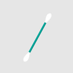 vector illustration cotton bud for cleaning earwax