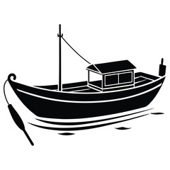 Motor Boat Vector Illustration – Speedboat, Yacht, and Powerboat Silhouette Design