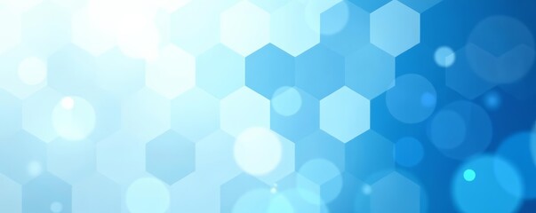 Abstract medical background with hexagonal shapes in blue and white, medical, white, hexagon
