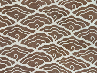 Close up of megamendung batik cloud pattern native to Indonesia. Also called in chinese and...