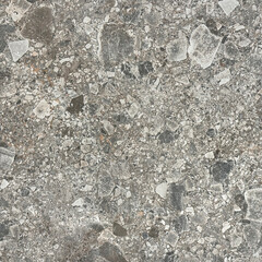Close up of grey terrazzo granite tiles texture. Terrazzo is increasingly being used in contemporary edgy and stylish interior as wall or floor finishing.