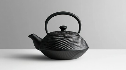 Stylish black tea kettle