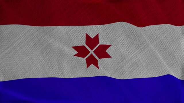 Flag of Mordovia, Mordovia 3D Animation flag waving in the wind. 4K Mordovia Flag Animation waving with fabric texture.
