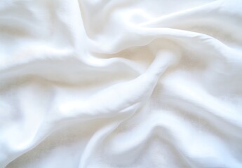 Obraz premium Soft White Fabric Texture for Elegant Background or Textile Design