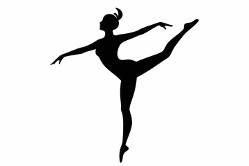 silhouette of a ballet dancer