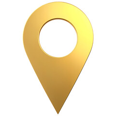 golden location pin png