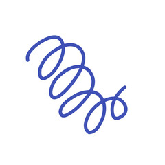 Abstract doodle element twisted lines
