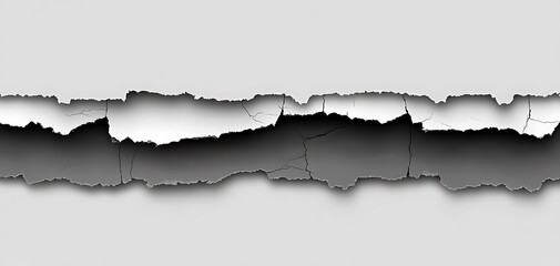 Realistic torn paper background with jagged edges offering design flexibility