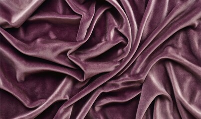 Fototapeta premium Draped mauve velvet fabric texture background. Ideal for design, fashion, and textile websites