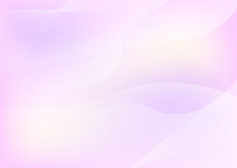 紫のグラデーション背景と滑らかな曲線デザイン