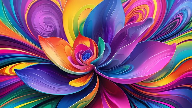 abstract background illustration with full color