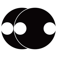 家紋です。比翼分銅といいます。