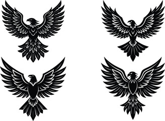 Obraz premium Set of eagle