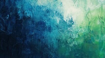 Abstract blue and green textured background with minimalist design illustration