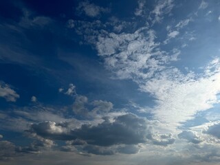 blue sky with clouds