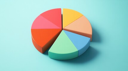 Fototapeta premium pie chart. illustration