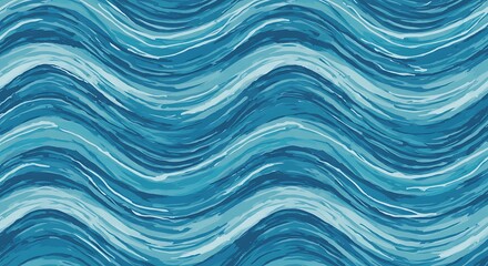 Obraz premium Ocean's Breath: Textured Wave Abstract AI Generated