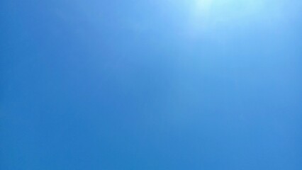 Blue gradient sky for background 