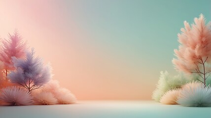 pastel gradient background, soft blush pink fading into soft mint green, gentle and smooth, high resolution